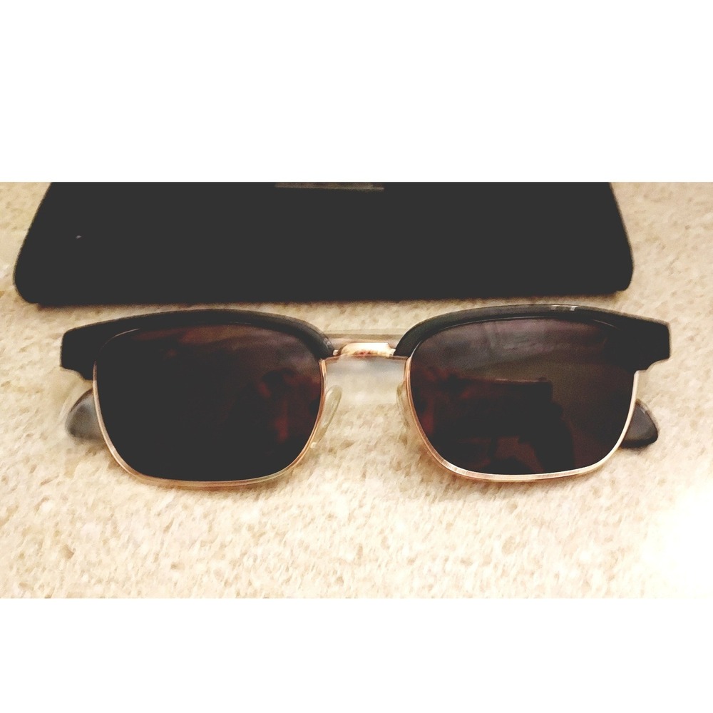 Blakened Sunglasses Mens 53-18-140 Tortoise DB1012 Titanium Polarized Clubmaster